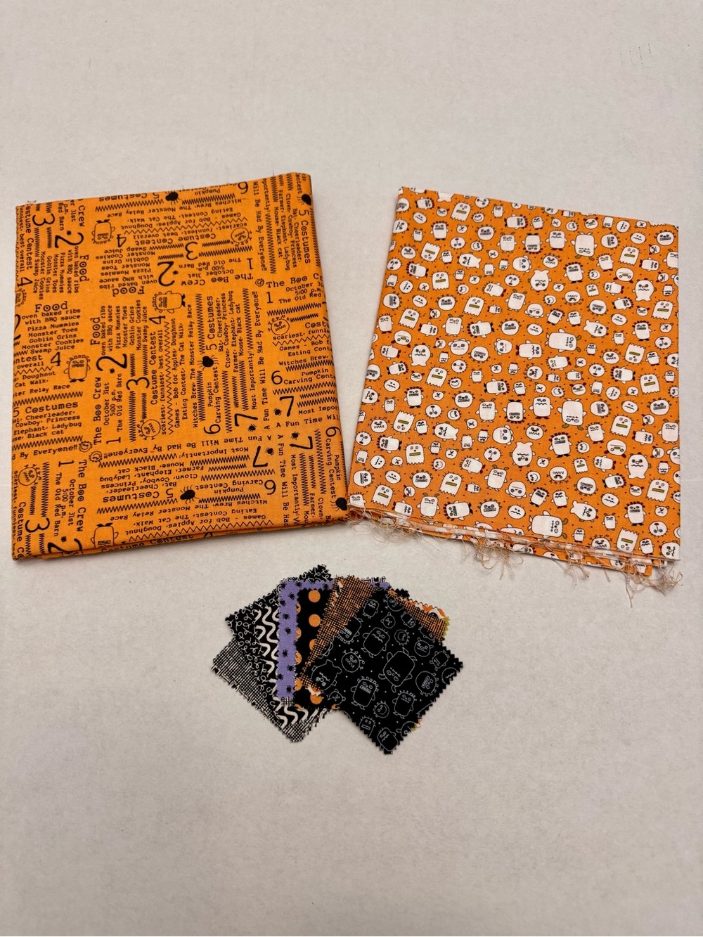 Moda Fabric Boo Crew by Sweetwater Fabric Bundle Halloween Orange Black